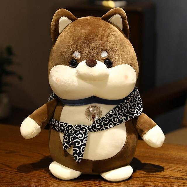 Binchi Keji Travel Shiba Inu Hund Plüschtier, dunkelbraun, ab 12 Jahren - Bild 1