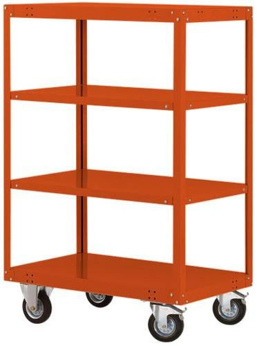 Manuflex Etagenwagen TRANSOMOBIL TP4133.2001 in Rotorange (RAL 2001) aus Stahl - Bild 1