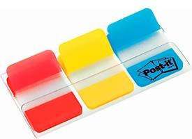 Post-it Index Strong Haftstreifen Extra Stark Typ 686-RYB in Rot, Gelb und Blau - Bild 1