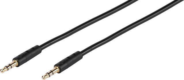 Vivanco Audio Anschlusskabel mit 3,5 mm Klinke, Schwarz, Länge: 1 m - Bild 1