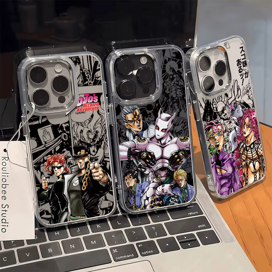Anime Jojos Adventures Handyhülle für Xiaomi Redmi Note Pro Plus 4G 5G Transparent - Bild 1