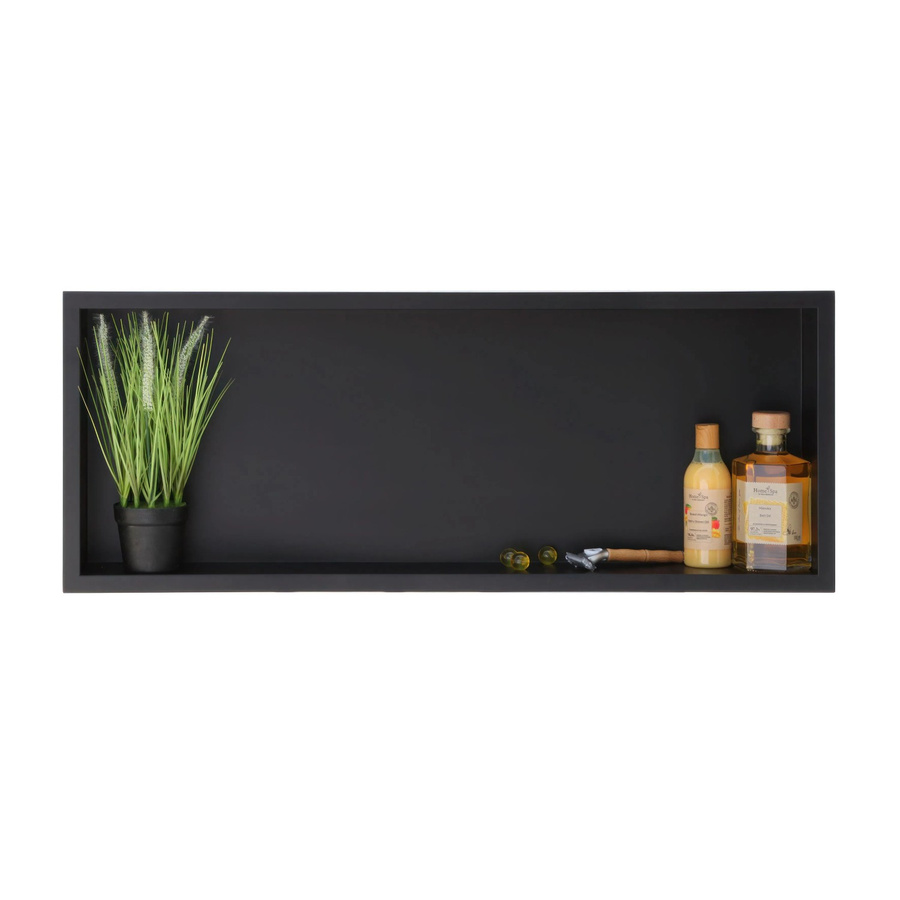 KOLMAN Wandnische aus Edelstahl in Schwarz, B/H/T: 30 x 90 x 7 cm - Bild 2