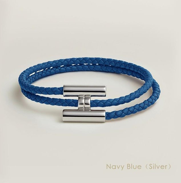 zjy8 Armband, doppellagiges Leder, blue, Damen - Bild 1
