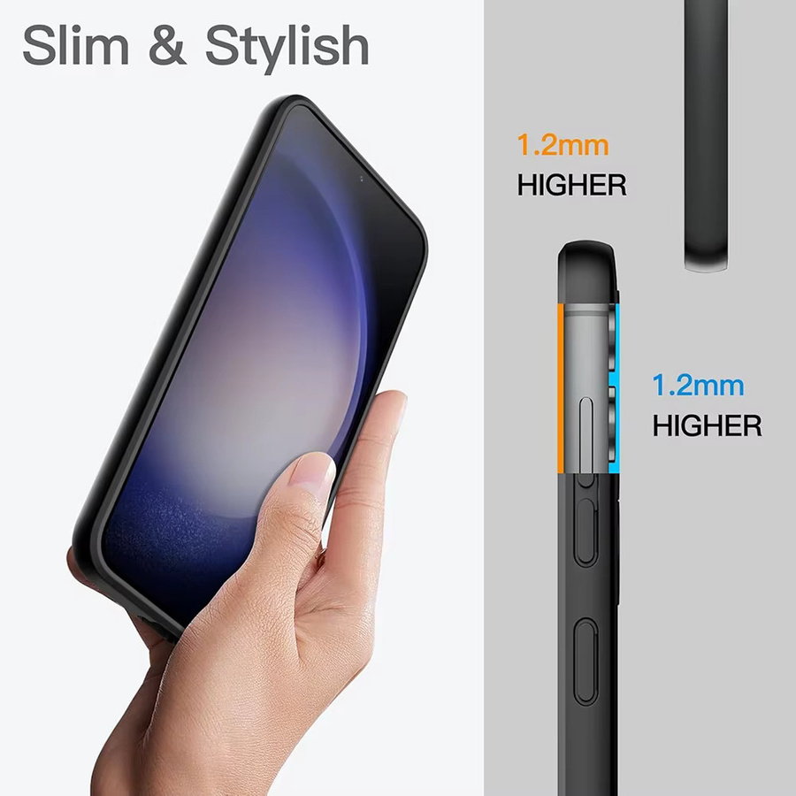 Stoßfeste Silikon-TPU-Handyhülle für Samsung Galaxy A-Serie in Schwarz - Bild 4