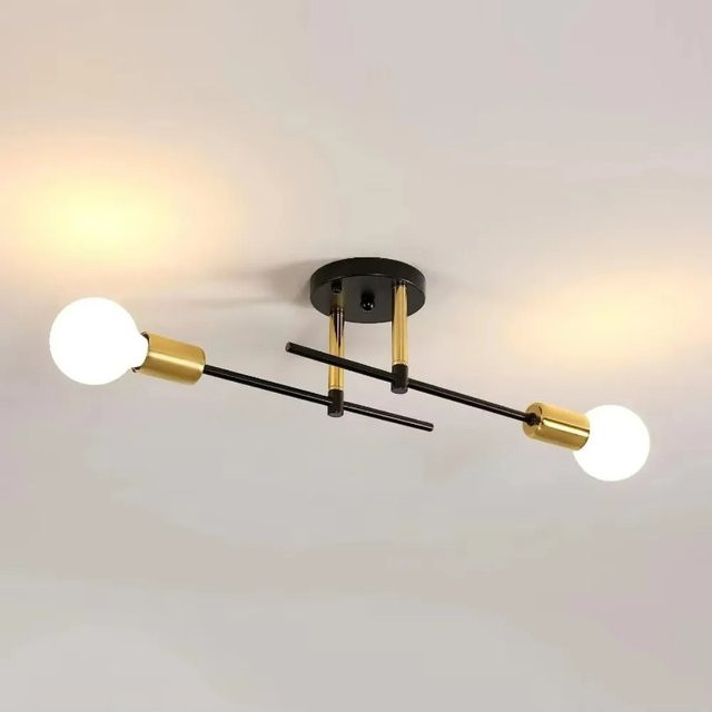 JOYINLED Moderne Deckenlampe als Kronleuchter aus Metall und Glas in Schwarz oder Weiß für dein Wohnzimmer - Bild 1