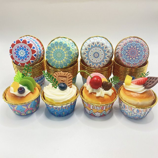 Runde Muffin-Backform für Kuchen und Gebäck, 25 Stück - Bild 1