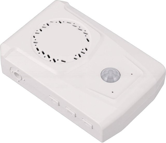Fishine Bewegungsmelder Sound Player mit Infrarot-Sensor und Sprachfunktion als Türklingel in Weiß - Bild 1