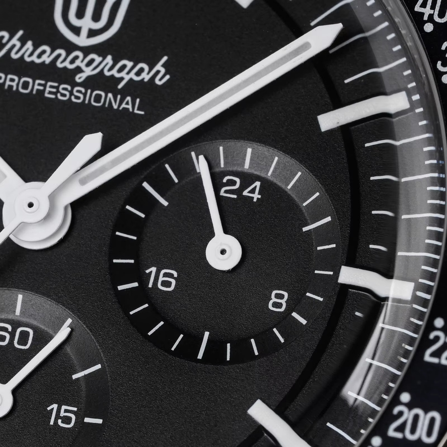 Watchdives Chronograph, Quarz, Edelstahl, Saphirglas, 39 mm, Unisex - Bild 5
