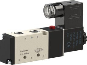 Riegler 5/2-Wegeventil elektropneumatisch 4V monostabil G 1/4 24VDC 1300l/min - Bild 1