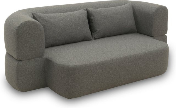 DOMO Schlafsofa Rennes in Dunkelgrau mit Polsterung und Schlaffunktion