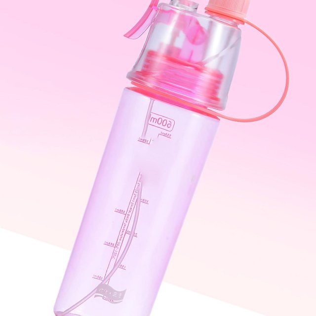 Wassersprühflasche Shoemst in Pink mit transparenter Skala und 600 ml Fassungsvermögen aus Kunststoff - Bild 1