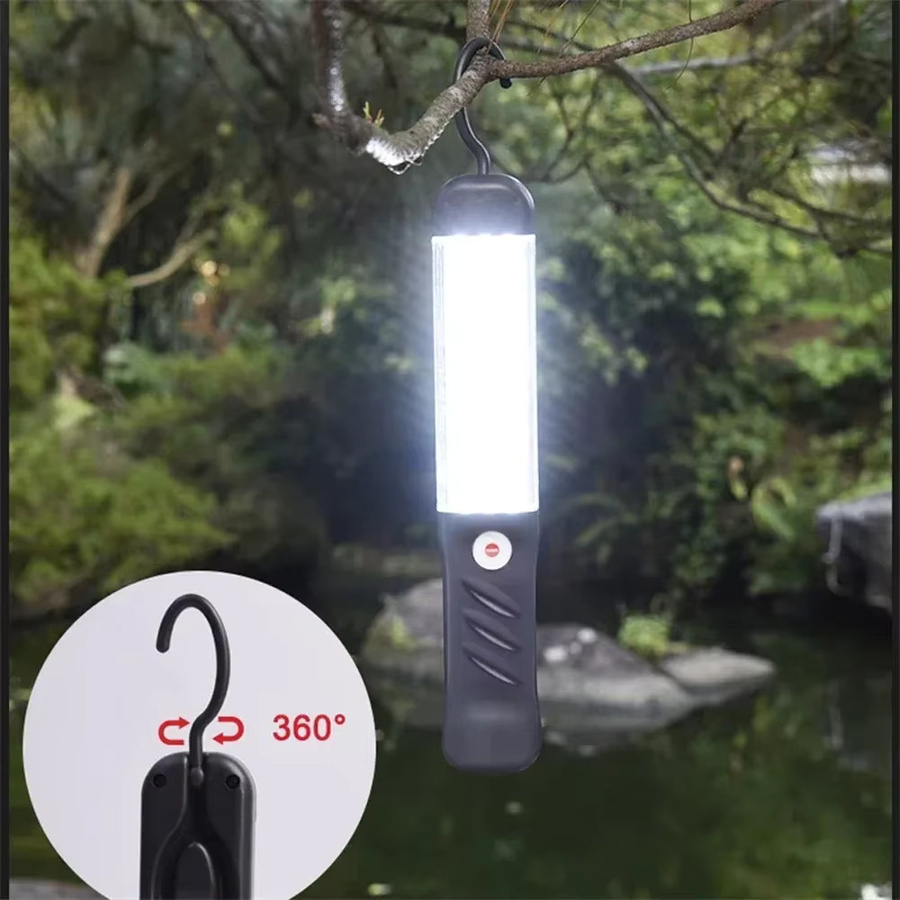 XIWANGFIRE Wiederaufladbare LED-Arbeitsleuchte mit Magnet und COB-Technik, Schwarz - Bild 2