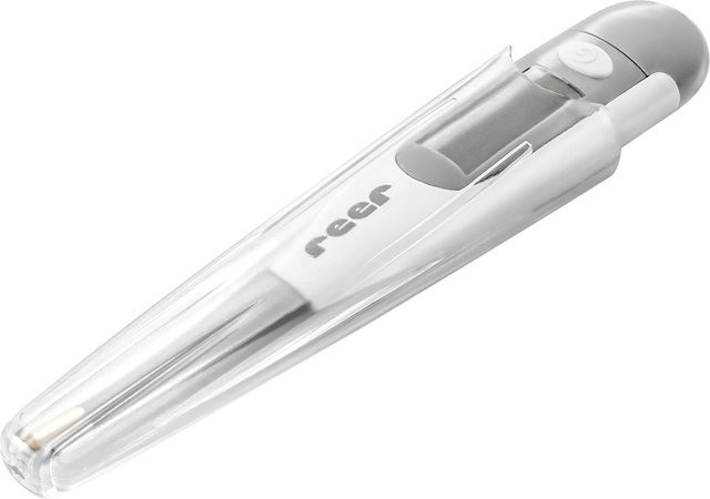 Reer ExpressTemp Pro Digitales Fieberthermometer mit flexibler Messspitze in Weiß und Gold - Bild 1