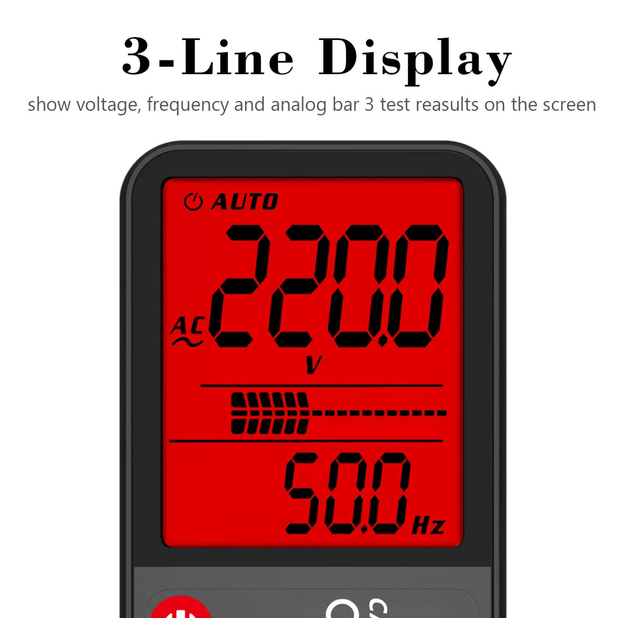 BSIDE S7 Digitalmultimeter mit Auto Range, USB wiederaufladbar, AC DC Spannung, Ohm, Hz, NCV und True RMS Elektrikerwerkzeug - Bild 4