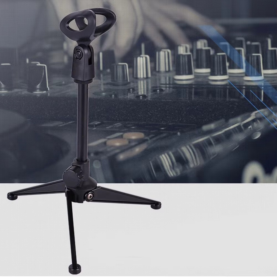 BAJEAL Mikrofonständer Desktop Stativ mit Clip-Halterung, Schwarz - Bild 4