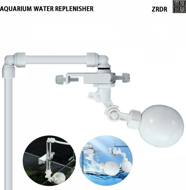 ZRDR Automatischer Wasserstandregler für Aquarien mit schwimmender Kugel und Hahn in Weiß - Bild 1