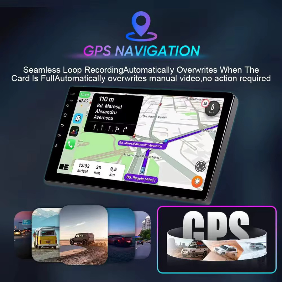 TIEYEZ Android 15 2K QLED Multimedia Autoradio mit GPS und 4G für Fiat Grand Punto 2007-2014 in Schwarz mit Carplay Touchscreen - Bild 3