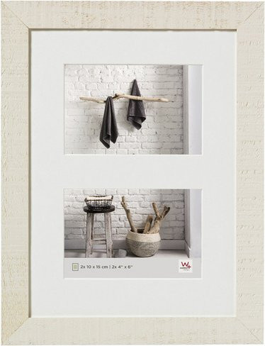 Walther Design Bilderrahmen HOME aus Holz in Creme und Weiss, Breite: 27,5 cm, Höhe: 36 cm - Bild 1
