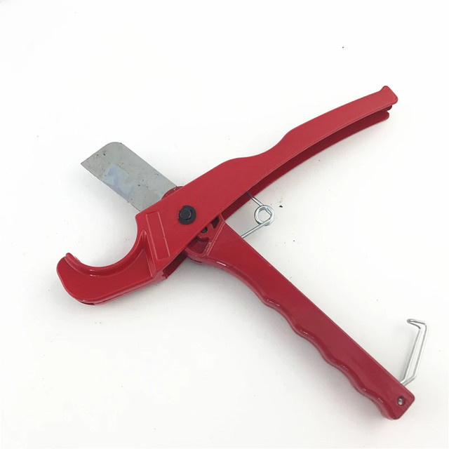 JIANHUA Rohrschere aus Edelstahl für Kunststoffrohre wie PVC, CPVC, PE, PEX und ABS, Farbe: Rot, Durchmesser: 0-25 mm - Bild 1