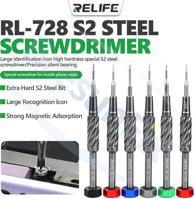 RELIFE RL-728 Schraubendreher aus S2-Stahl mit starker Magnethaftung für die Handy-Reparatur - Bild 1