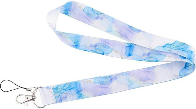 Yiran Furniture Lanyard mit Marmordruck in Multicolour für Schlüsselanhänger, Ausweishüllen und Reisepässe - Bild 1