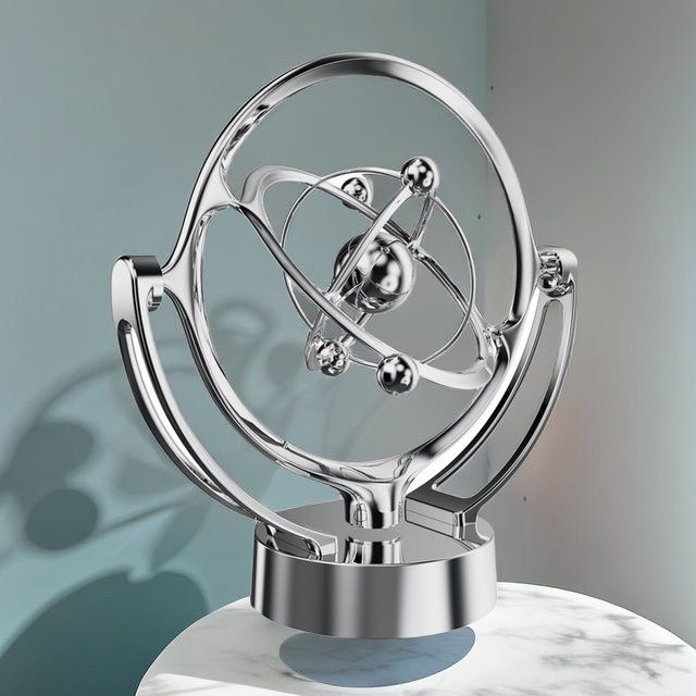Otmagelu Elektronisches Perpetuum Motion-Modell Desktop-Dekoration Rotierender Magnetischer Swinger Himmlisches Newton-Pendel in Pflaume - Bild 1