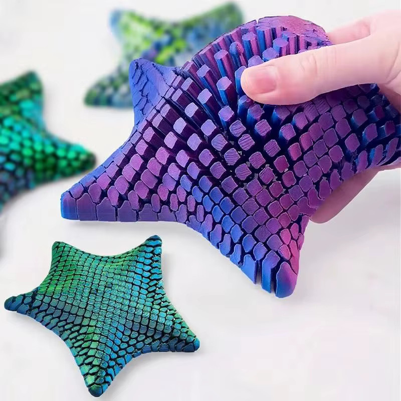 soulbao Seestern-Fidget-Spielzeug, 3D-gedruckt, multicolour, 2-teiliges Set - Bild 2