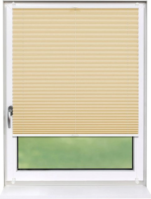 Deco-Raum Plissee Basic Klemmfix in Beige, blickdicht, B: 80 cm, H: 150 cm - Bild 1