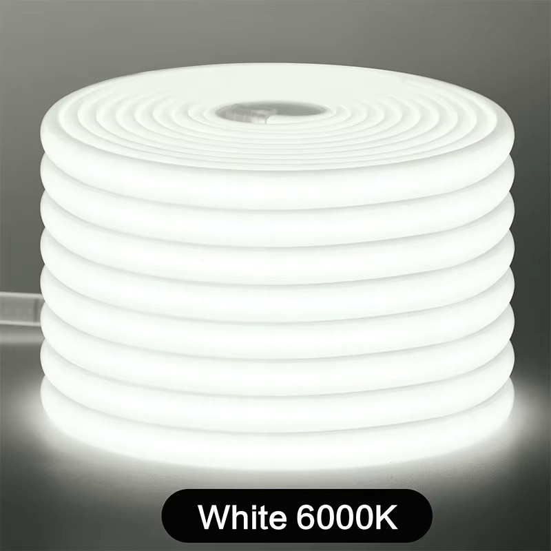 KISUFU COB LED Neonstreifen Licht in Weiß, wasserdichtes superflexibles LED-Band mit 288 LEDs/m, 220V-230V, Cool White - Bild 6