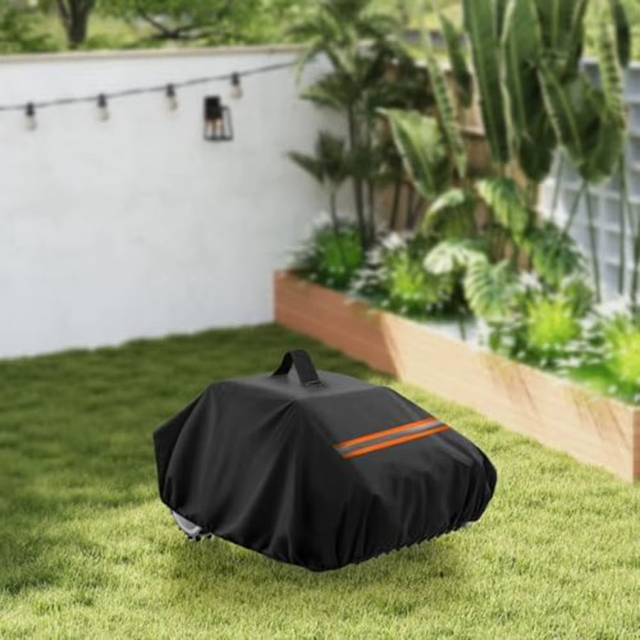 VIBRATITE Schutzhülle für Roboter-Rasenmäher aus wasserdichtem Polyester, Schwarz, B/T/H: 83 x 62 x 43 cm - Bild 5