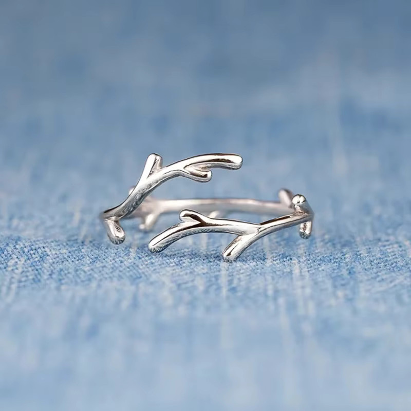 Huitan Zweig-Ring, silberfarben, Damen - Bild 2