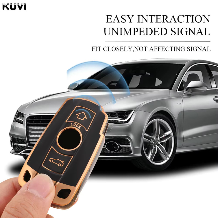 TPU Auto Fernbedienung Schlüsselhülle für BMW E90 E60 E70 E87 3 5 6 Serie M3 M5 X1 X5 X6 Z4 von Kuvi - Bild 3