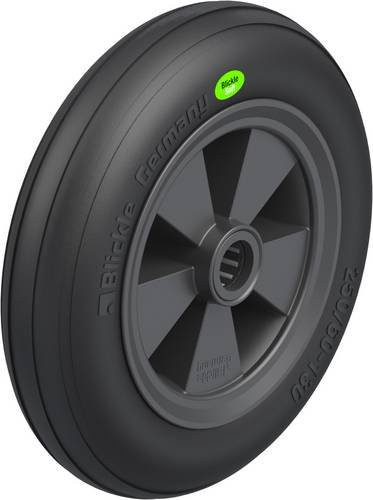 Blickle Schwerlast-Rad VWPP 250/25R in Schwarz mit Kunststoffrollen und 250 mm Durchmesser, Tragfähigkeit max. 160 kg - Bild 1