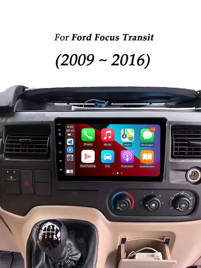 JChangNV Auto Radio Stereo für Ford Focus Transit 2009-2016 mit GPS, WiFi, Bluetooth, 4G und drahtlosem CarPlay in Schwarz - Bild 6