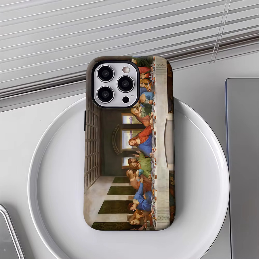 Potdemiel Das Letzte Abendmahl Magnetische Handyhülle für iPhone 17 16 15 14 13 Pro Max Plus, Robuste Einzel- und Doppelschichtige Schutzhülle, Multicolour - Bild 3