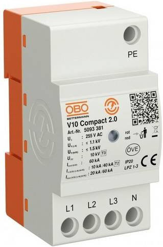 OBO Bettermann Überspannungsableiter 5093381 in Weiß - Bild 1