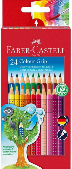 Faber Castell Colour Grip Farbstifte im Kartonetui, Multicolor - Bild 1