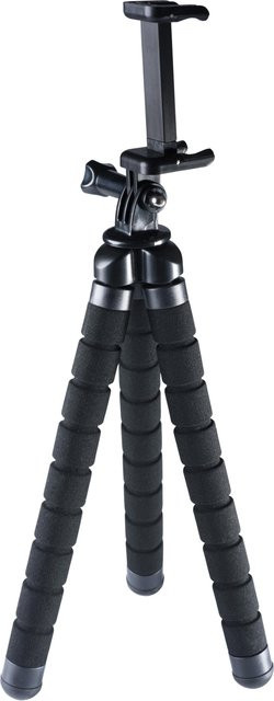 Vivanco Flexibles Stativ für Smartphone und ActionCam in Schwarz - Bild 1