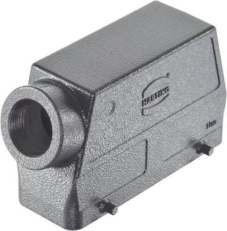 HARTING Tüllengehäuse 09 30 724 0521 in Schwarz und Grau aus Aluminium - Bild 1