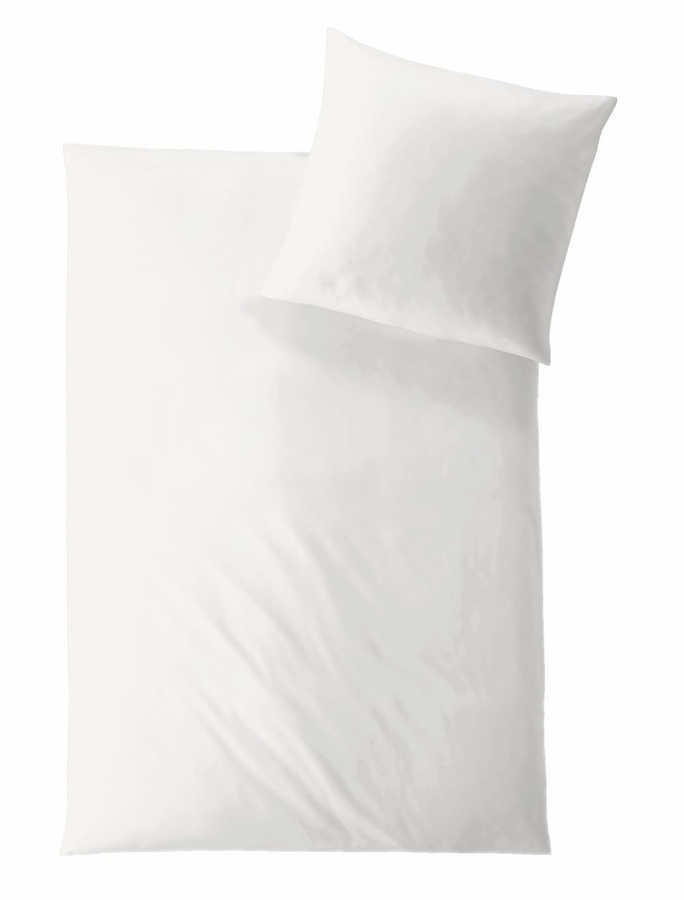Hefel Classic Uni Mako-Satin Bettwäsche aus Lyocell mit Reißverschluss, B/L: 200 x 220 cm - Bild 1