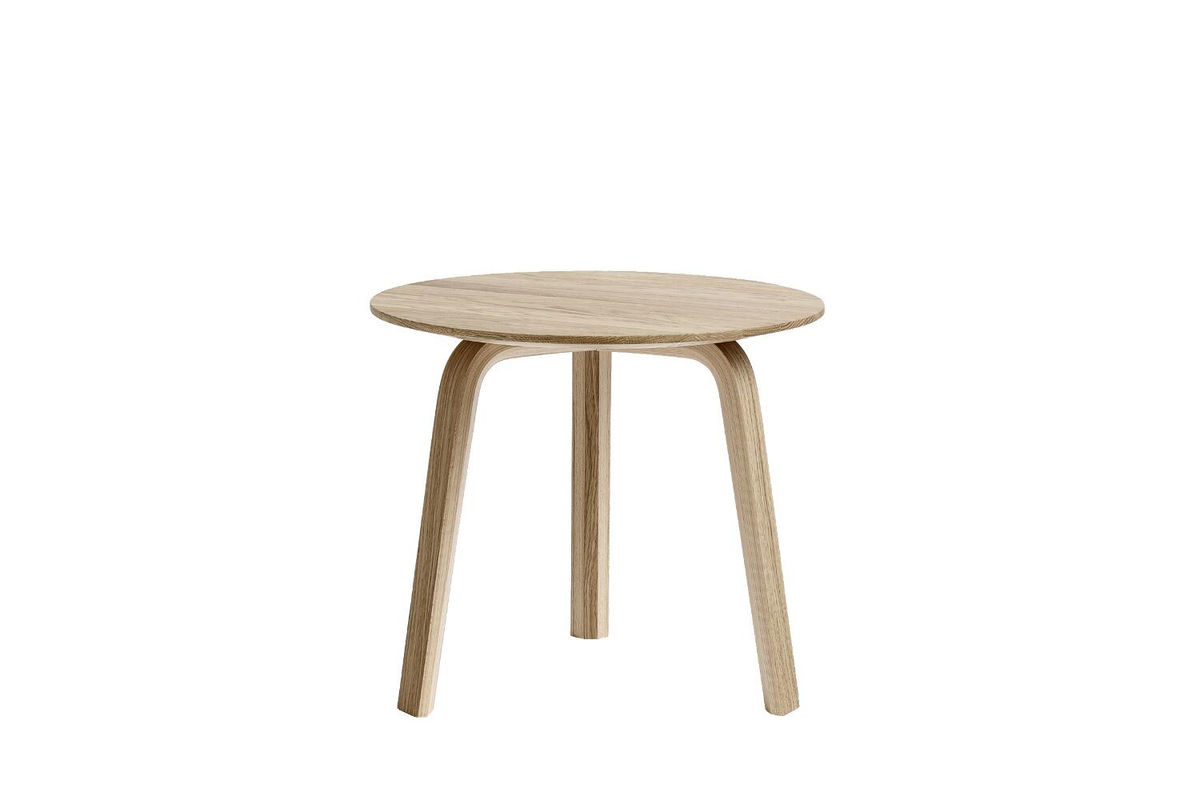 HAY Bella Couchtisch aus Eichenholz in Beige, Durchmesser: 45 cm, Höhe: 39 cm - Bild 2