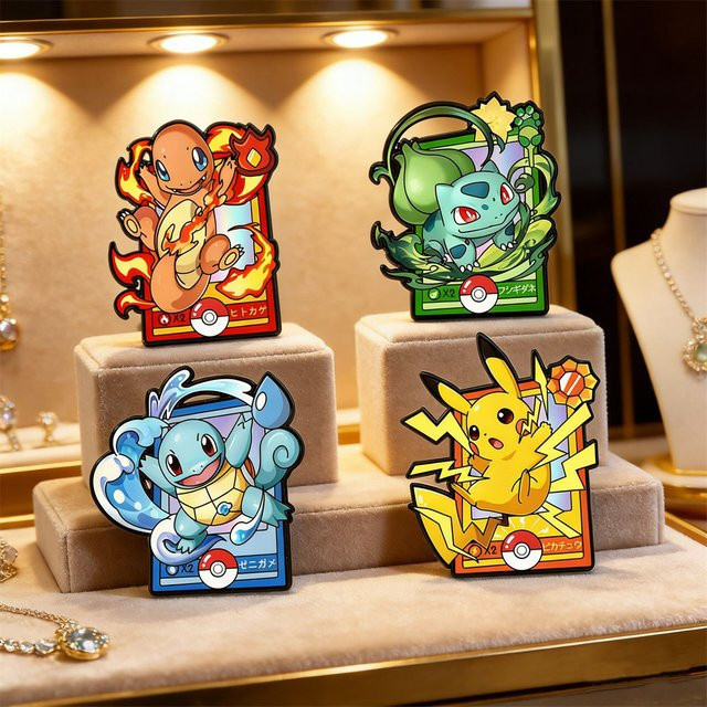 Bandai Metallbroschen Charmander Emaille-Pins, Unisex - Bild 1