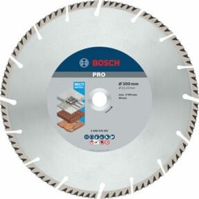Bosch Diamanttrennscheibe Standard for Universal für Beton, Farbe: Silber, Durchmesser: 300 mm, Bohrung: 22,23 mm, Dicke: 3,3 mm, Segmenthöhe: 10 mm - Bild 1
