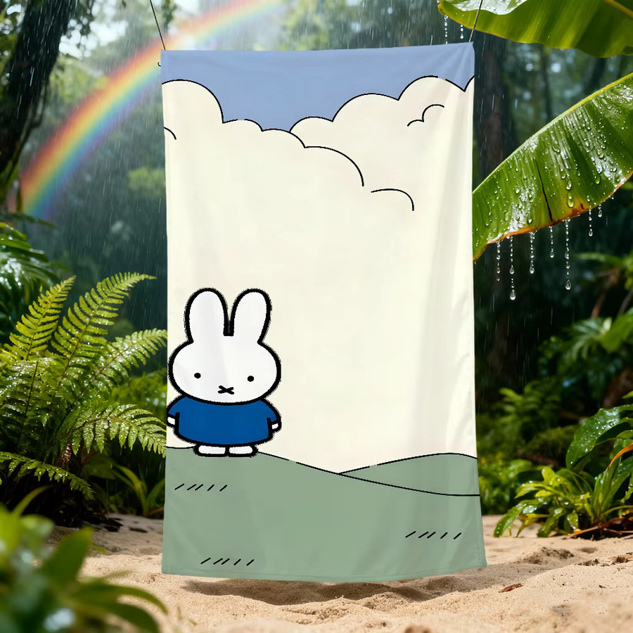 Miffy Cartoon Handtuch schnelltrocknend und weich in Multicolour - Bild 3
