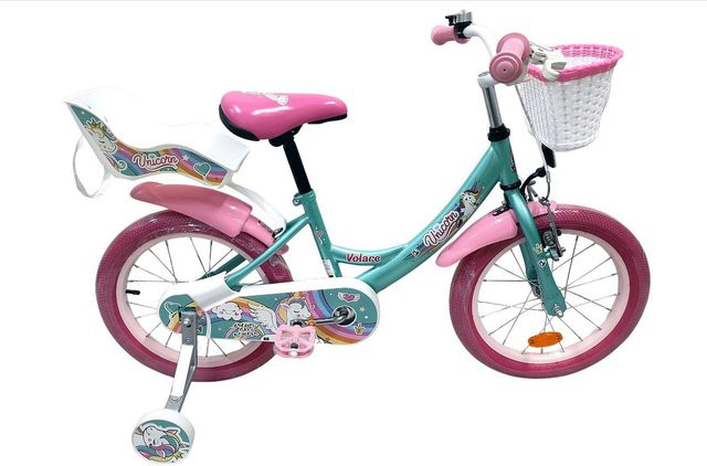 VOLARE Unicorn Kinderfahrrad, 16 Zoll, grün - Bild 1