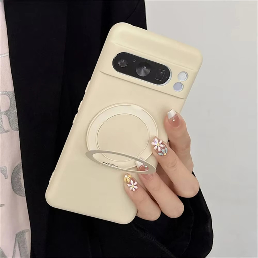 Magnetische Flüssigsilikon Schutzhülle für Google Pixel 10 9 Pro XL 8 7 6 A Pro in Purple mit Anti-Drop-Schutz und Ladefunktion - Bild 2