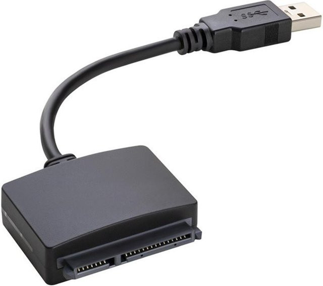 USB 3.0 auf SATA Adapterkabel für 2,5 Zoll HDD und SSD mit 5 Gbit/s, Schwarz - Bild 1
