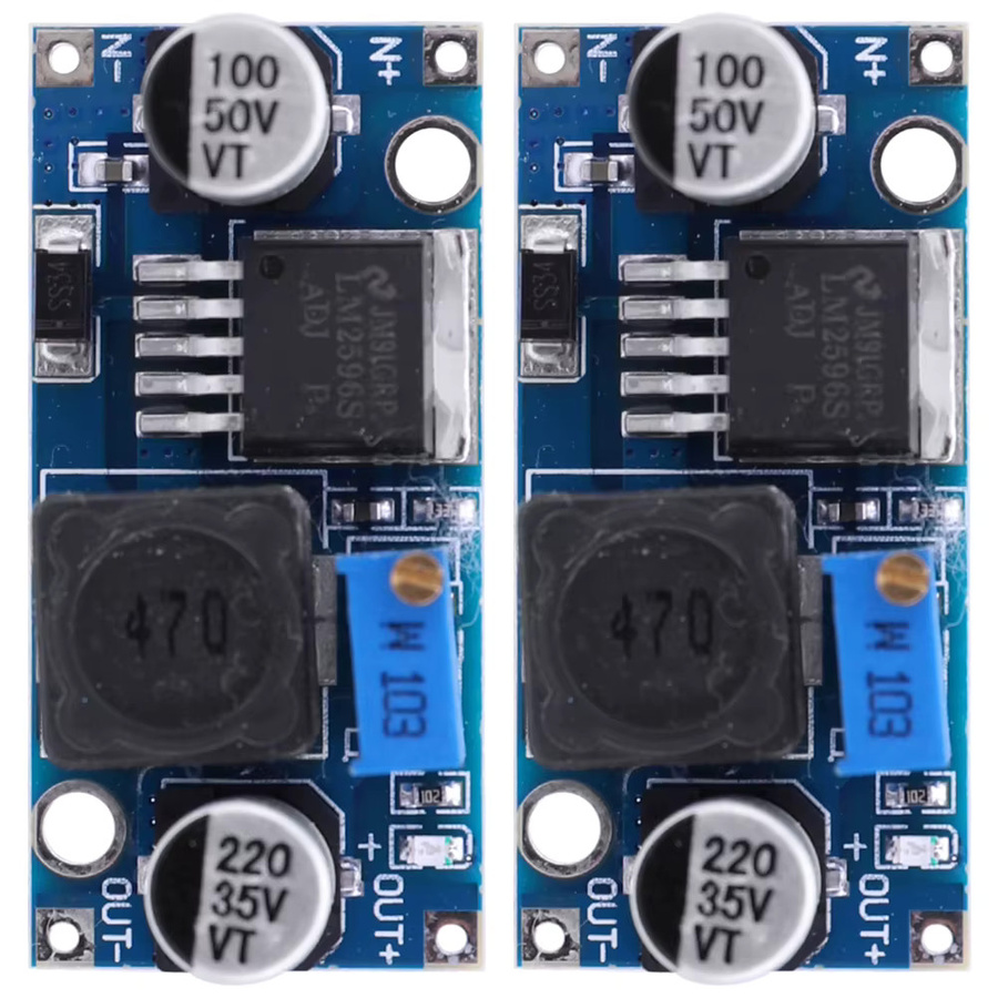 100 Stück LM2596S DC-DC Step-Down-Stromversorgungsmodul 3A Einstellbarer Spannungsregler 3,2 V-46 V in Blau - Bild 2