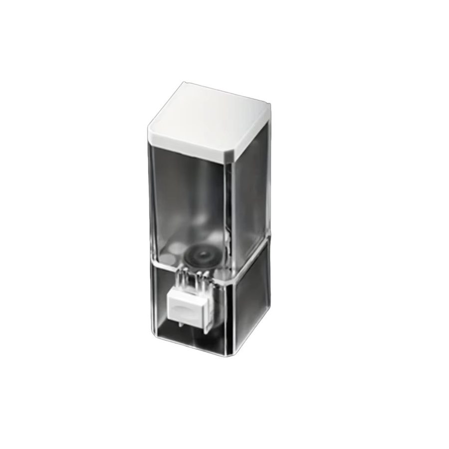 Homefish Manueller Seifenspender zur Wandmontage, Transparenter Desinfektionsmittelspender mit Pumpe, Höhe: 16,5 cm, Breite: 6,0 cm - Bild 6