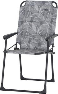 SIENA GARDEN Camping-Stuhl Natura mit Armlehnen aus UV-beständigem Polyester und pulverbeschichtetem Aluminiumgestell in Grau - Bild 1